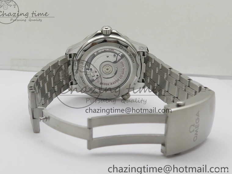 0324 Seamaster Diver 300M ORF 1:1 Best Edition Blue Ceramic Gray Dial on SS Bracelet A HighQuality 7867